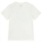 Boys White Logo T-Shirt, 1, hi-res