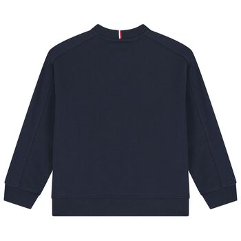 Boys Navy Blue Logo Sweatshirt