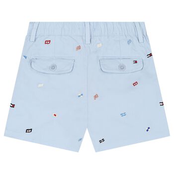 Boys Blue Flags Shorts