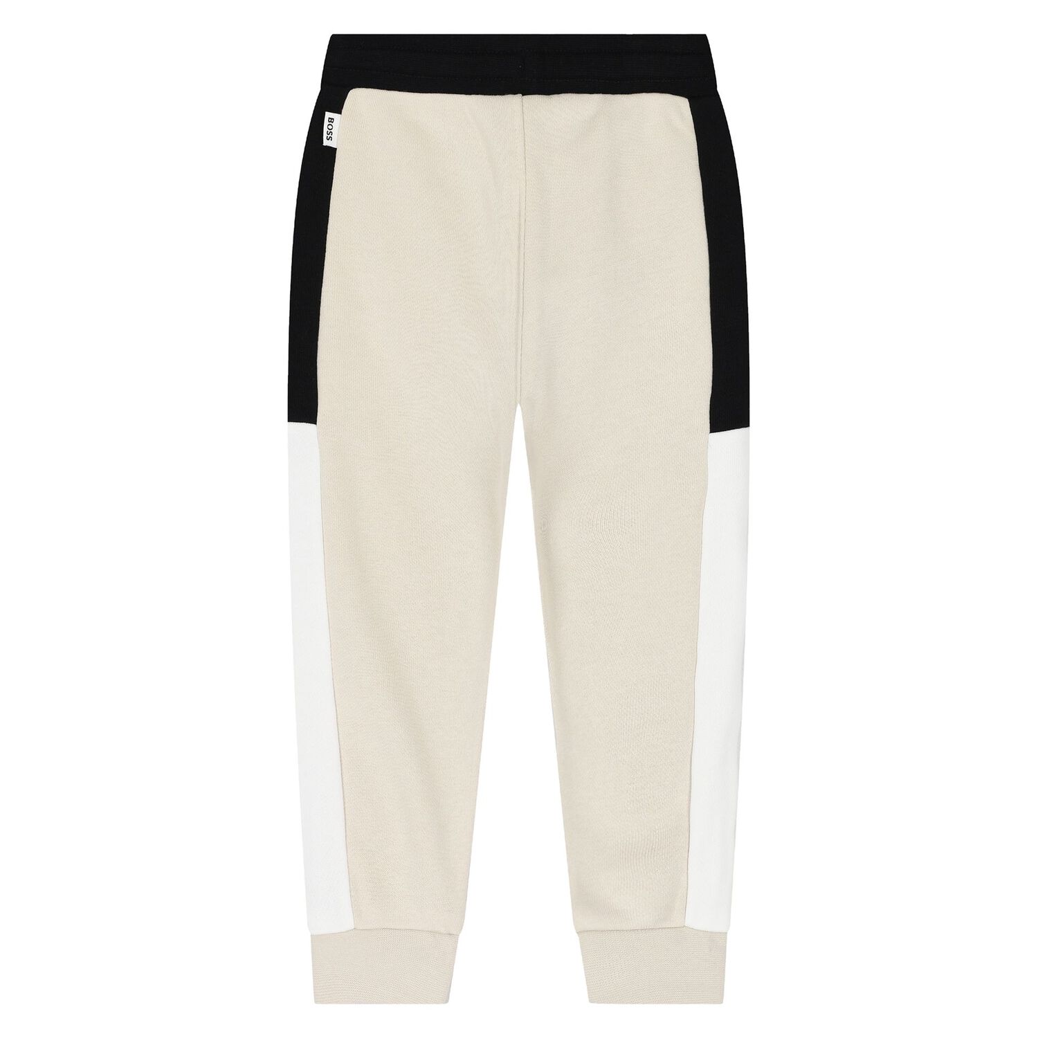 Younger Boys Beige Logo Joggers, 1, hi-res image number null