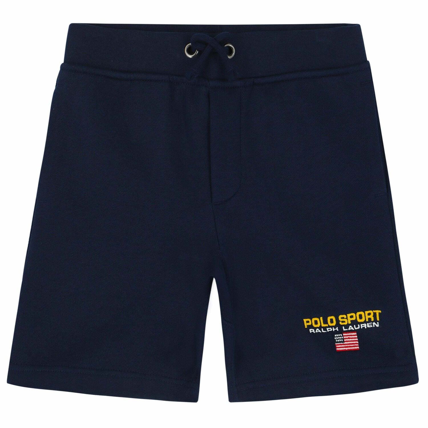 Boys Navy Logo Shorts, 2, hi-res