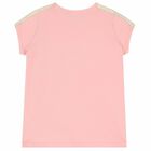Girls Pink Logo T-shirt, 3, hi-res