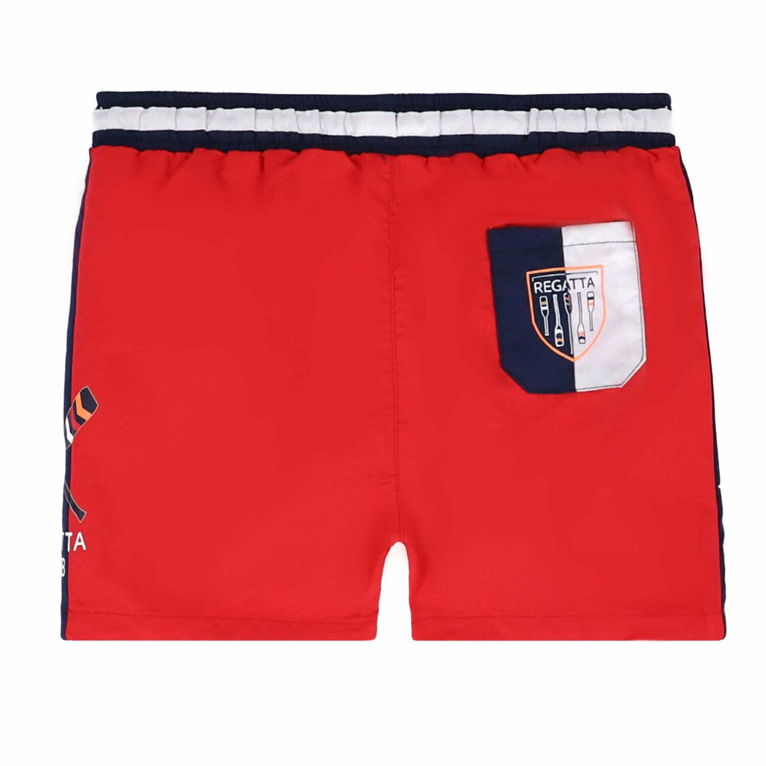 Boys Red Swim Shorts, 1, hi-res