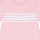 Girls Pink Cotton Ruffle Dress, 2, hi-res