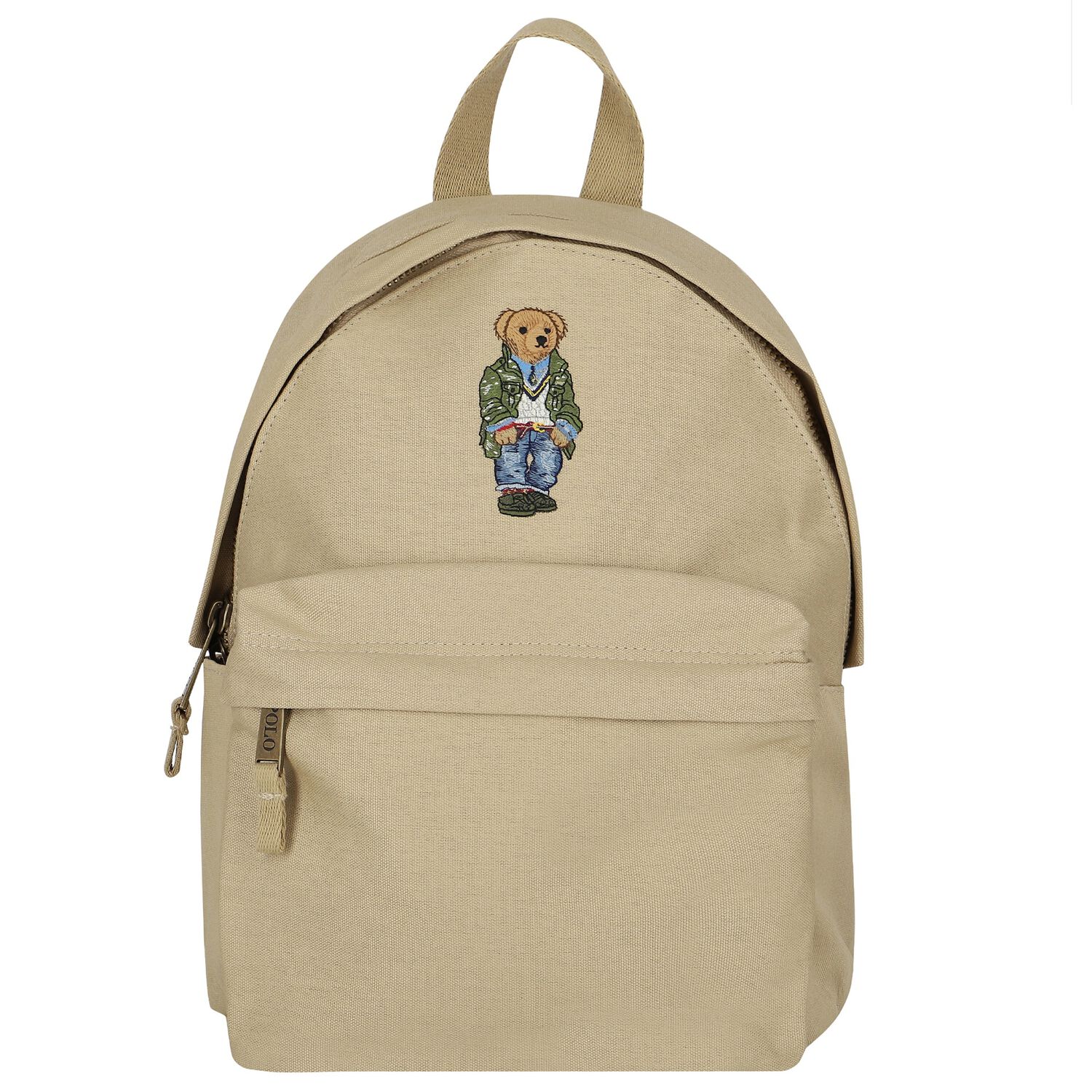 Boys Beige Polo Bear Backpack, 2, hi-res