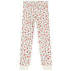 Girls Red & White Reindeer Pyjamas, 1, hi-res