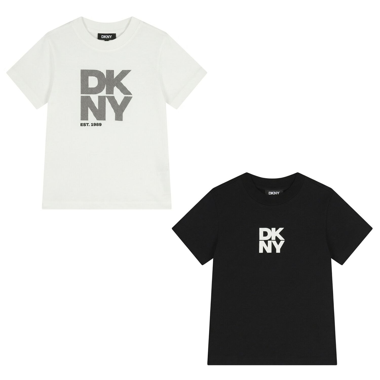Boys Black & White Logo T-Shirts ( 2-Pack ), 1, hi-res