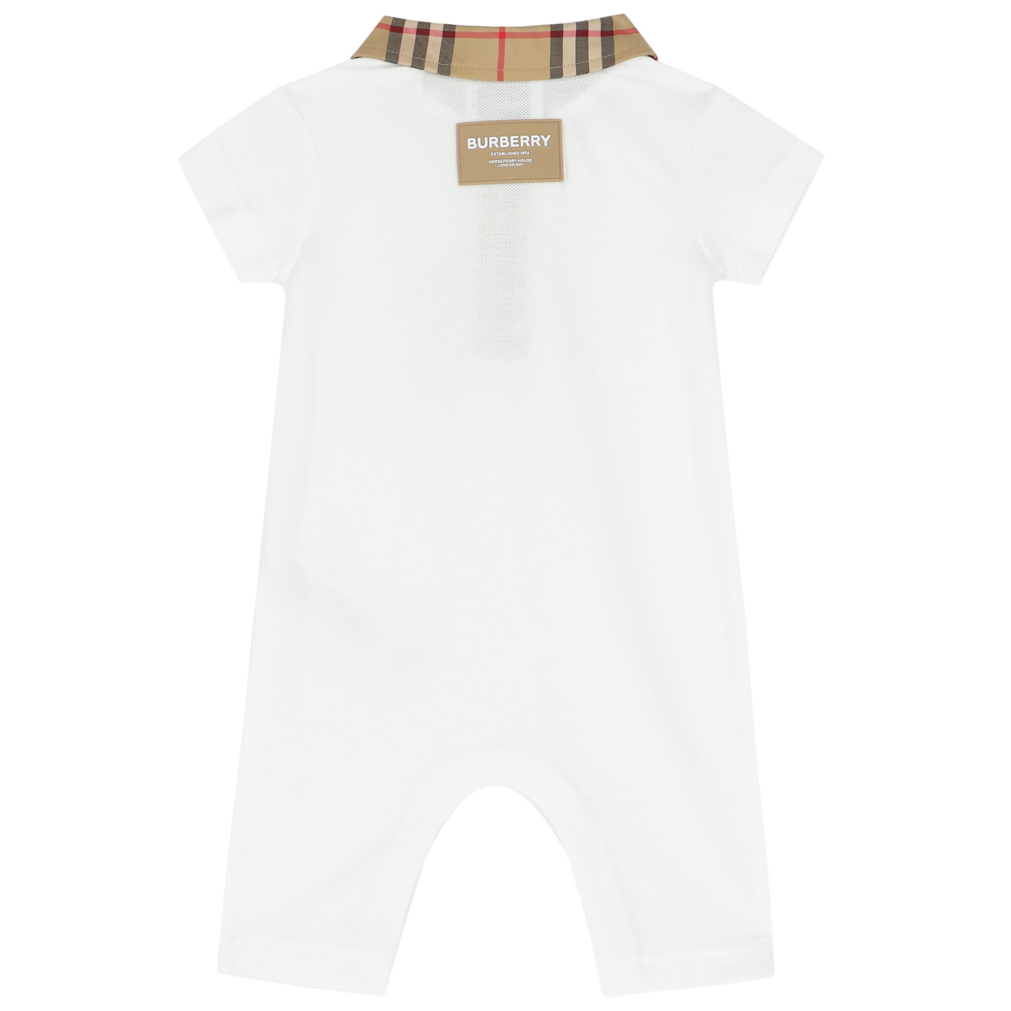 Baby burberry romper hot sale