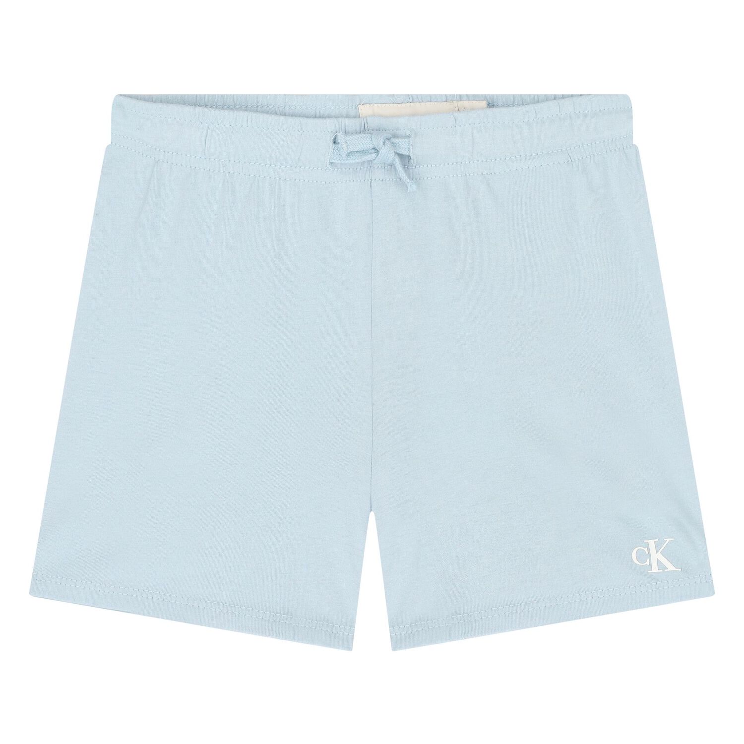 Younger Boys Blue Cotton Logo Shorts Set, 1, hi-res