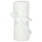 White Knit Baby Blanket, 3, hi-res