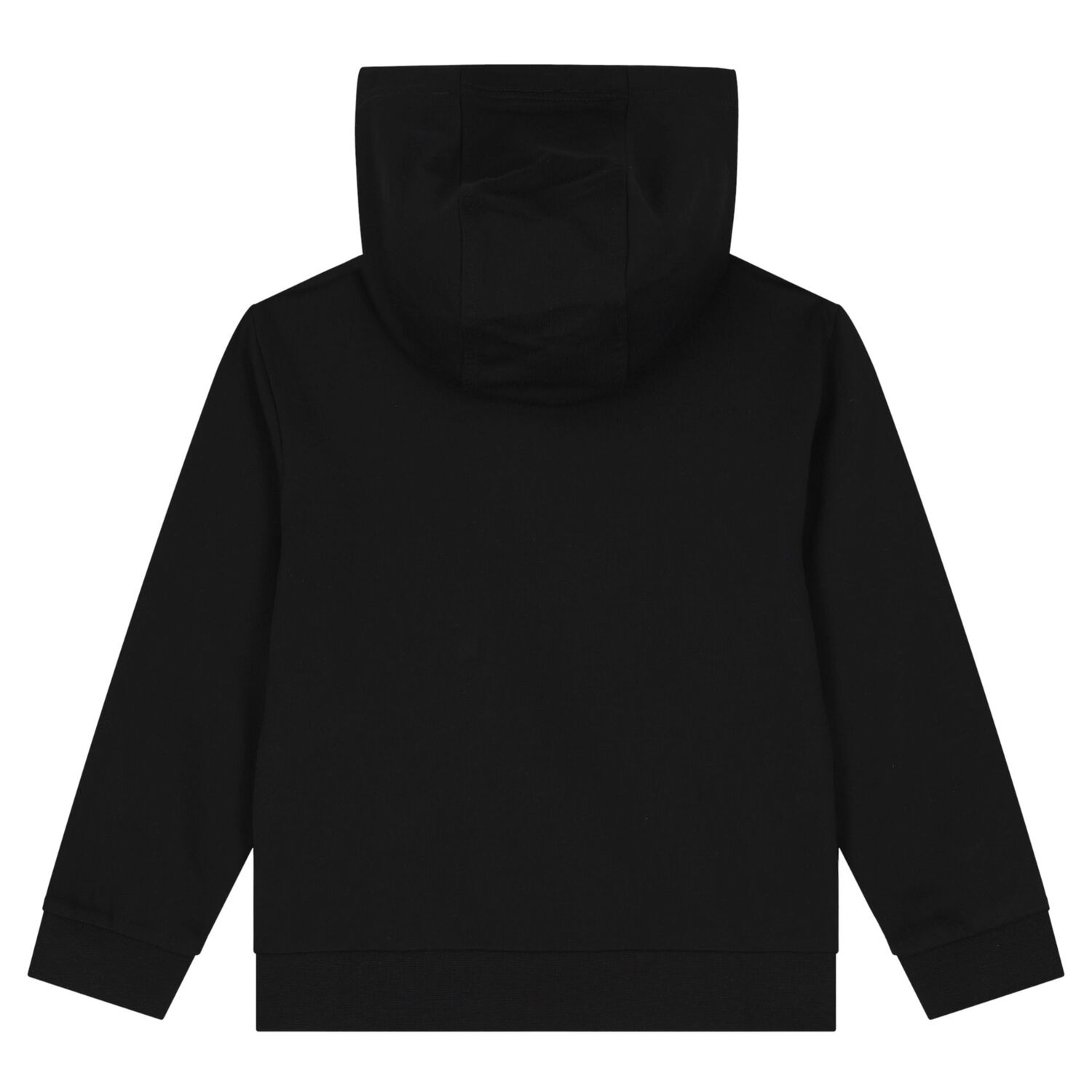 Boys Black Logo Hooded Top, 2, hi-res