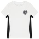 Boys White Logo T-Shirt, 1, hi-res
