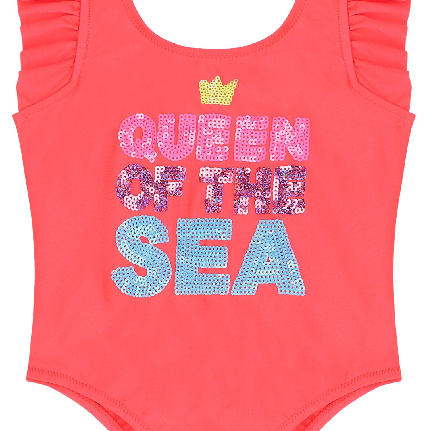 Girls Coral Sequins Swimsuit, 1, hi-res image number null