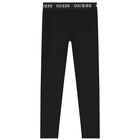 Girls Black Logo Leggings Set, 1, hi-res