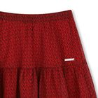 Girls Red Logo Chiffon Skirt, 1, hi-res