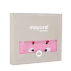 Baby Girls Pink Bug Hooded Towel, 1, hi-res