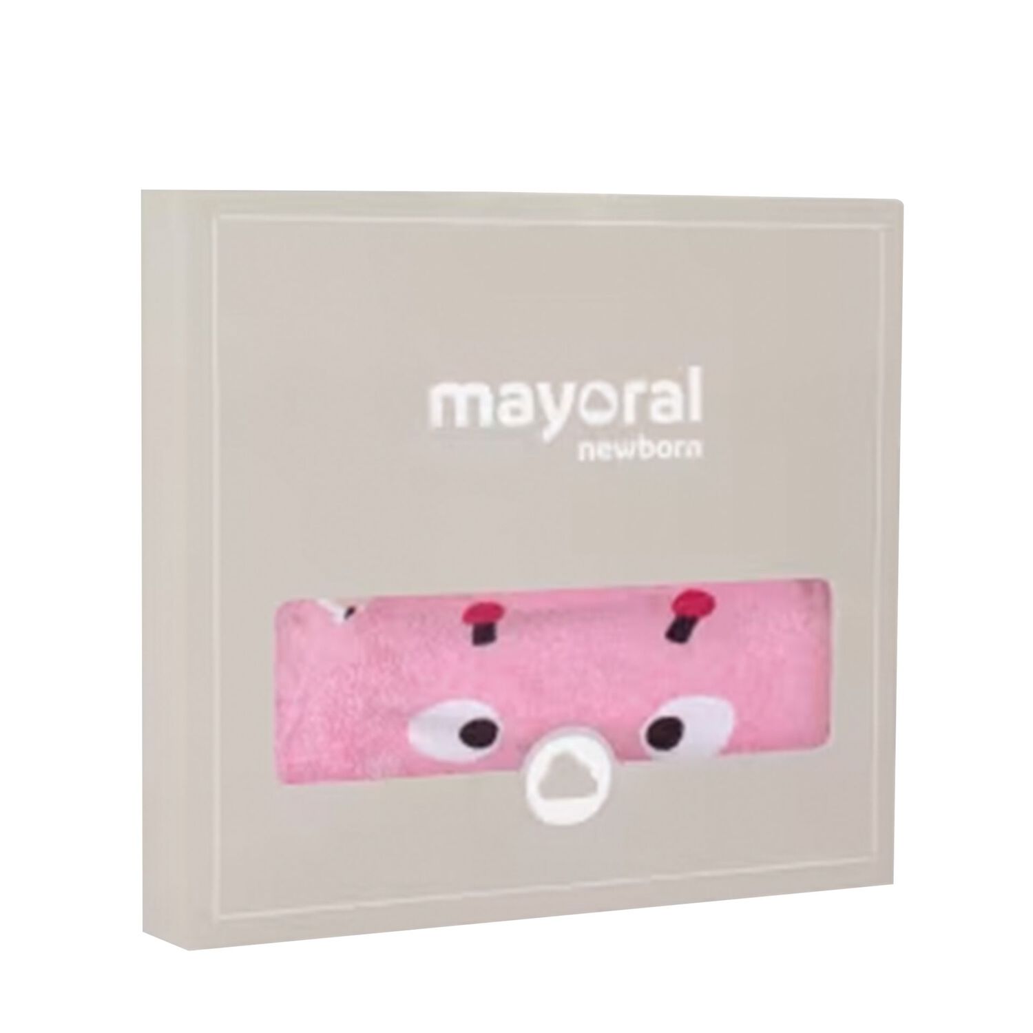 Baby Girls Pink Bug Hooded Towel, 1, hi-res image number null