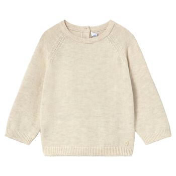 Younger Boys Ivory Knitted Jumper