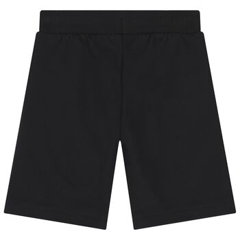 Boys Black Logo Shorts
