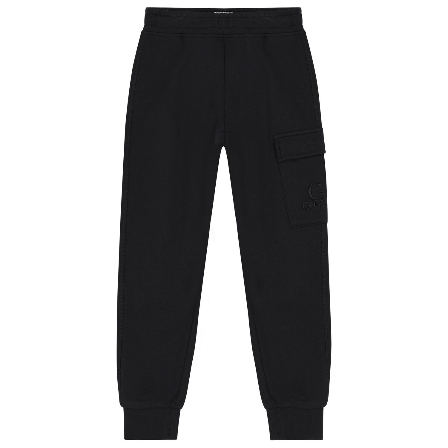 Boys Black Logo Tracksuit, 1, hi-res