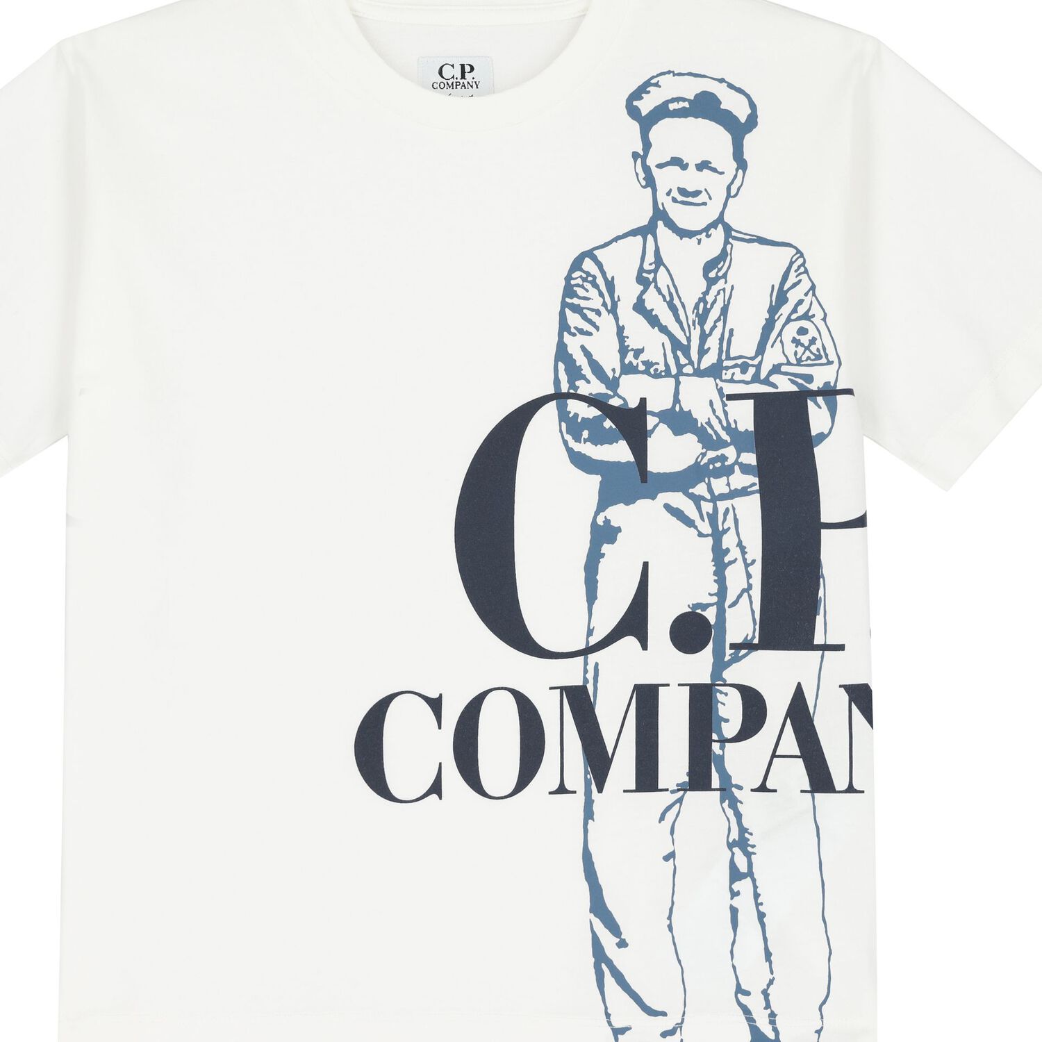 Boys White Logo T-Shirt, 1, hi-res