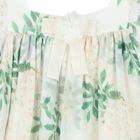 Girls Ivory Floral Chiffon Dress, 1, hi-res