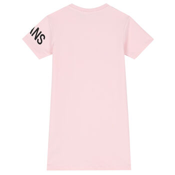 Girls Pink Logo Dress
