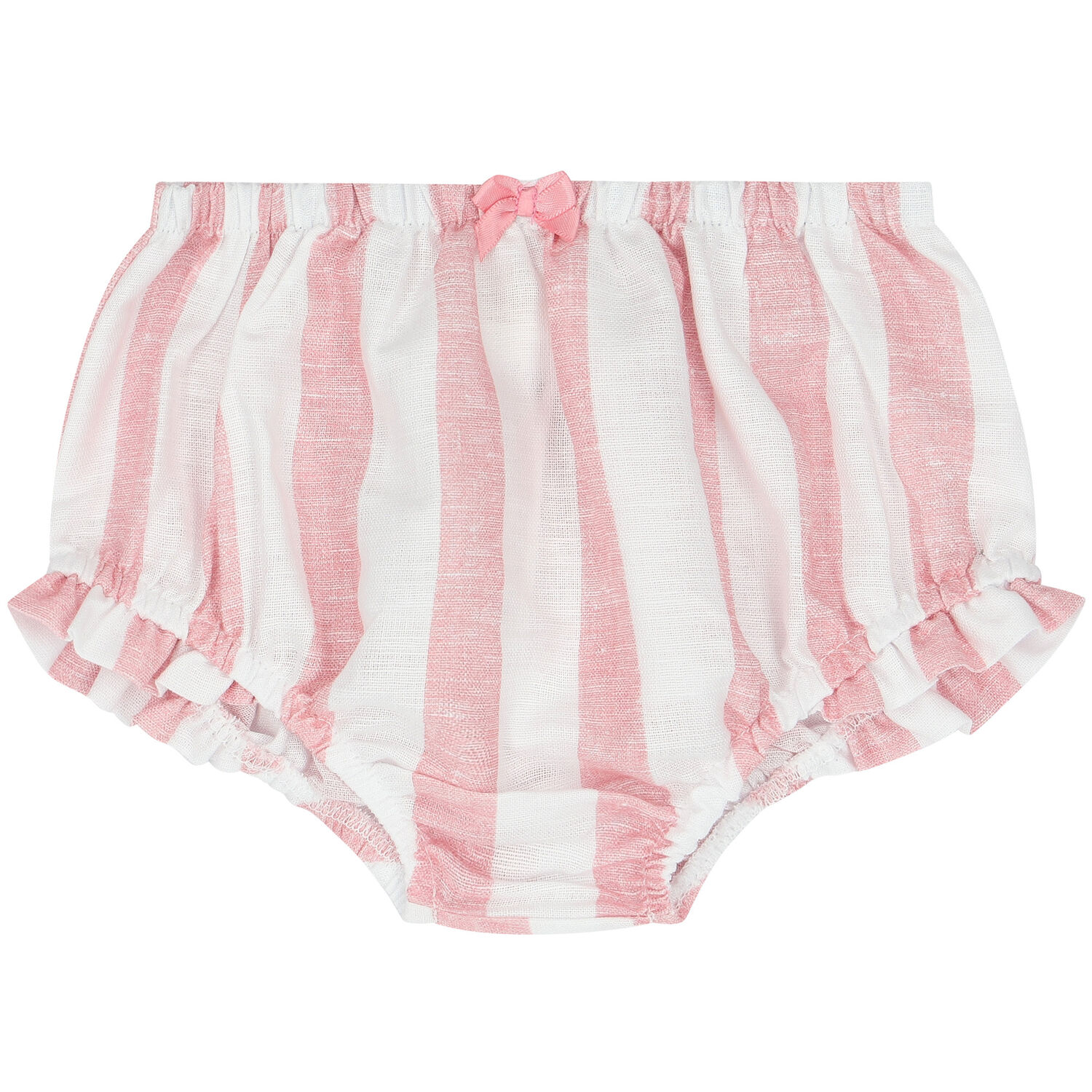 Baby Girls Pink & White Striped Dress Set, 1, hi-res image number null