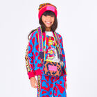 Girls Beige & Blue Leopard Print Shoulder Bag, 1, hi-res