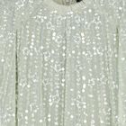 Girls Green Sequin & Star Tulle Cape Dress, 1, hi-res