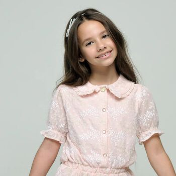 Girls White Pearl Headband