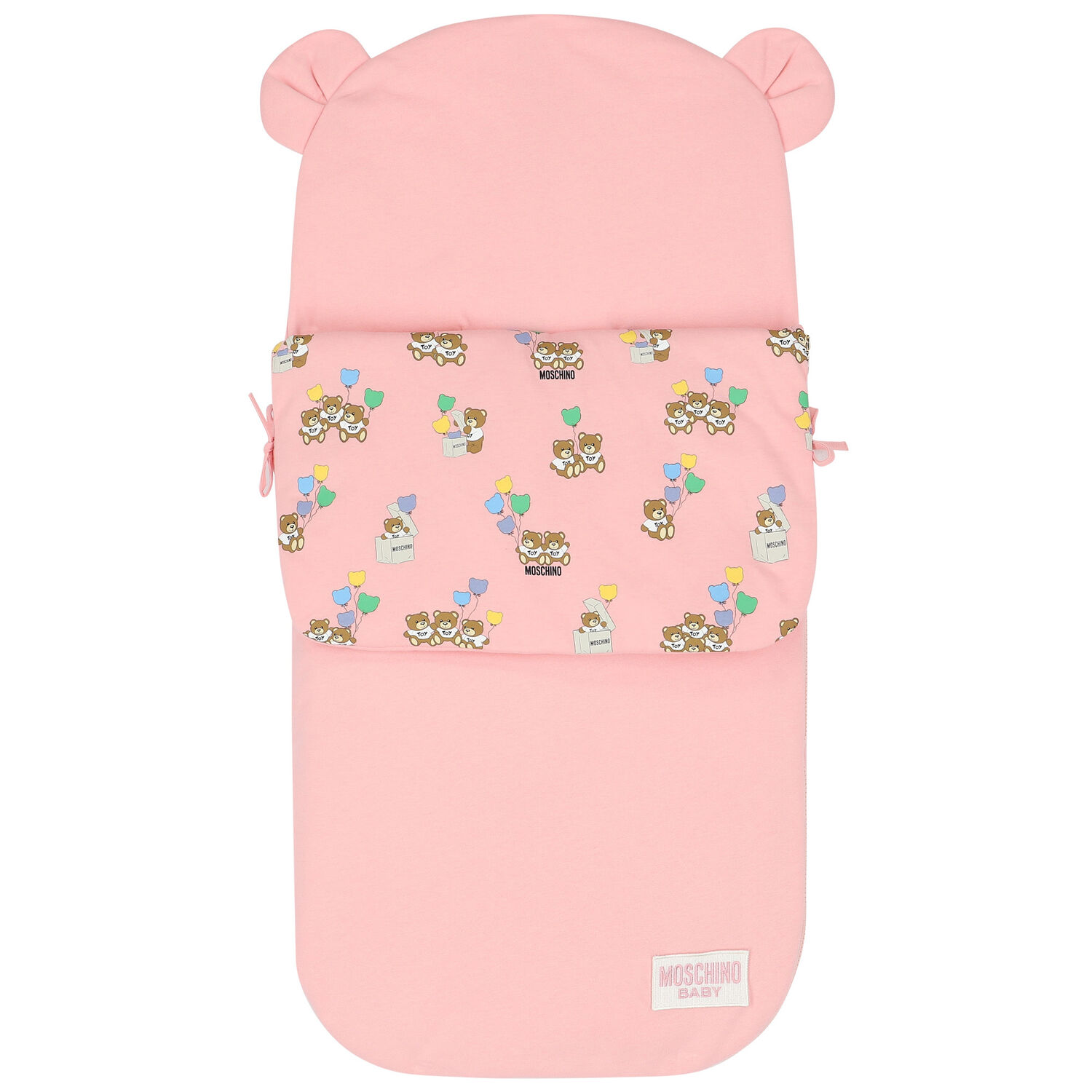 Pink Teddy Bear Logo Baby Nest, 2, hi-res