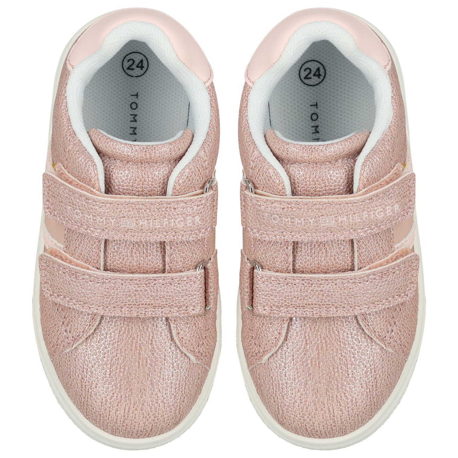 Girls Pink Logo Trainers, 1, hi-res