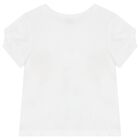 Girls White & Pink Shorts Set, 2, hi-res