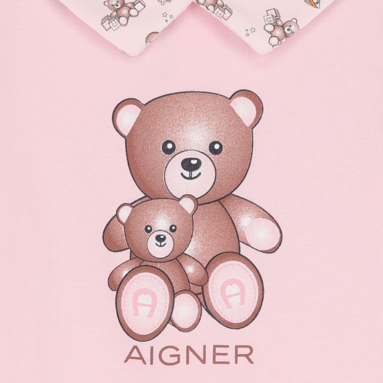 Baby Girls Pink Teddy Bear Logo Babygrow, 2, hi-res