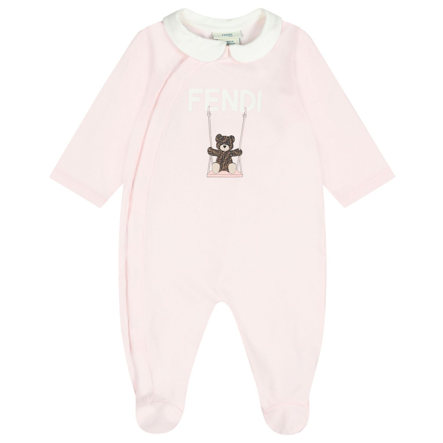 Baby Girls Pink & White Logo Babygrow Gift Set, 1, hi-res
