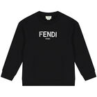 Black & Silver Logo Sweatshirt, 1, hi-res