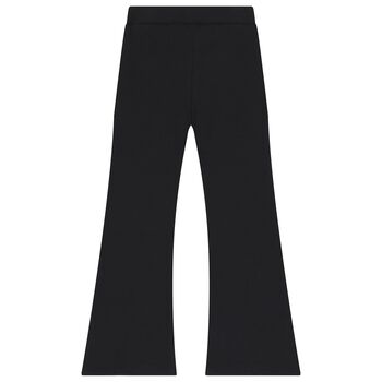 Girls Black Flared Leggings