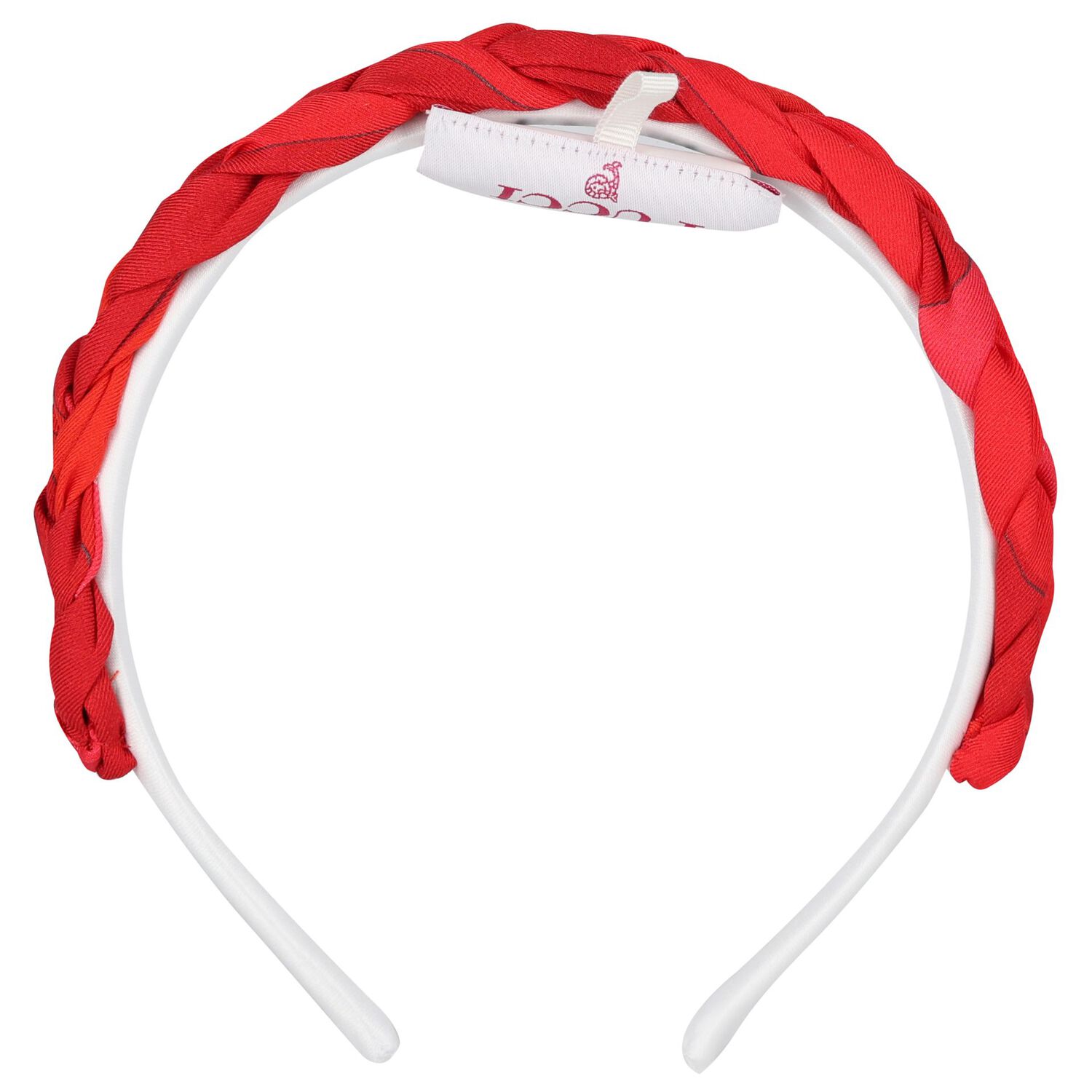 Girls Red Plaited Headband, 1, hi-res