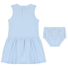 Baby Girls Purple Logo Dress Set, 3, hi-res