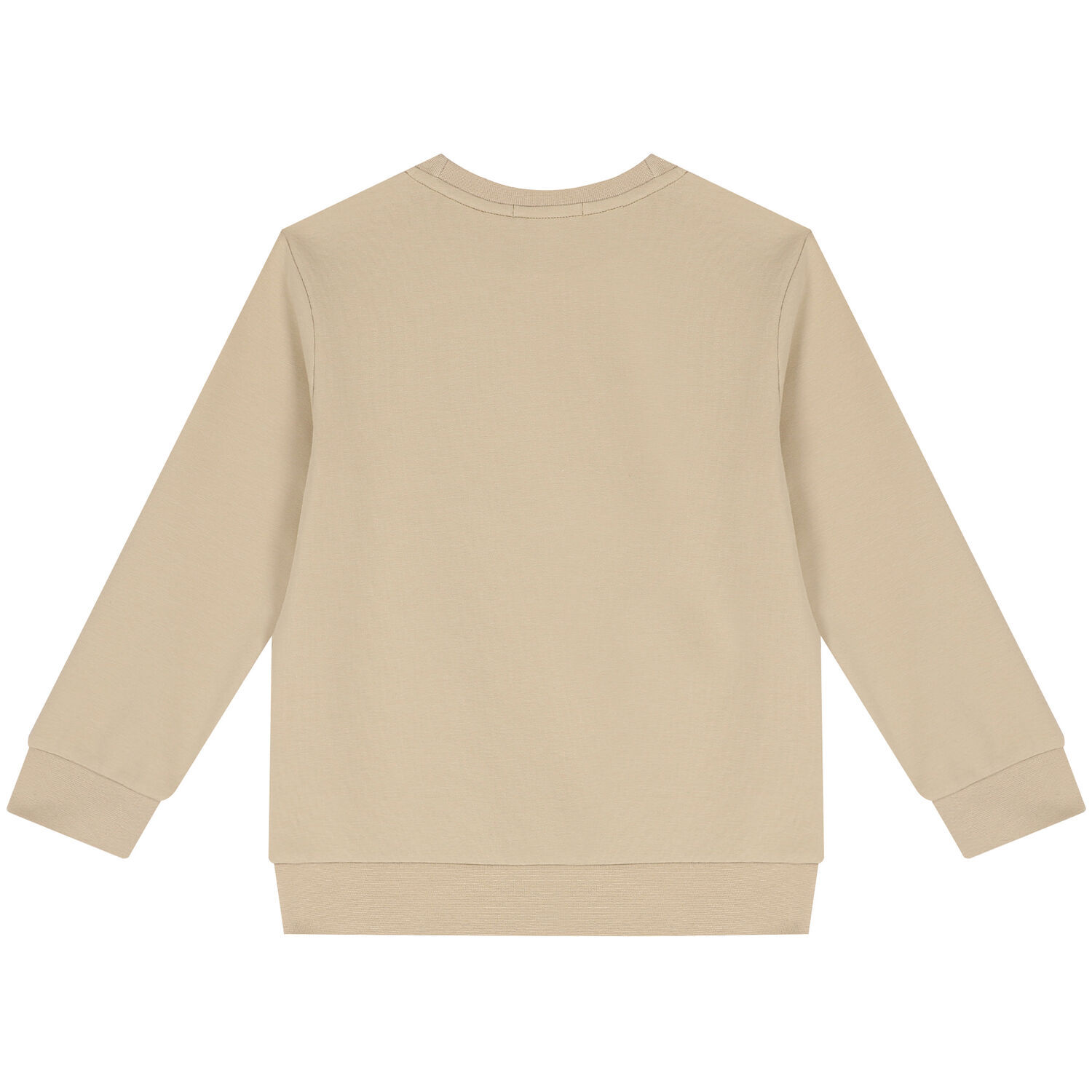 Boys Beige Logo Sweatshirt, 2, hi-res