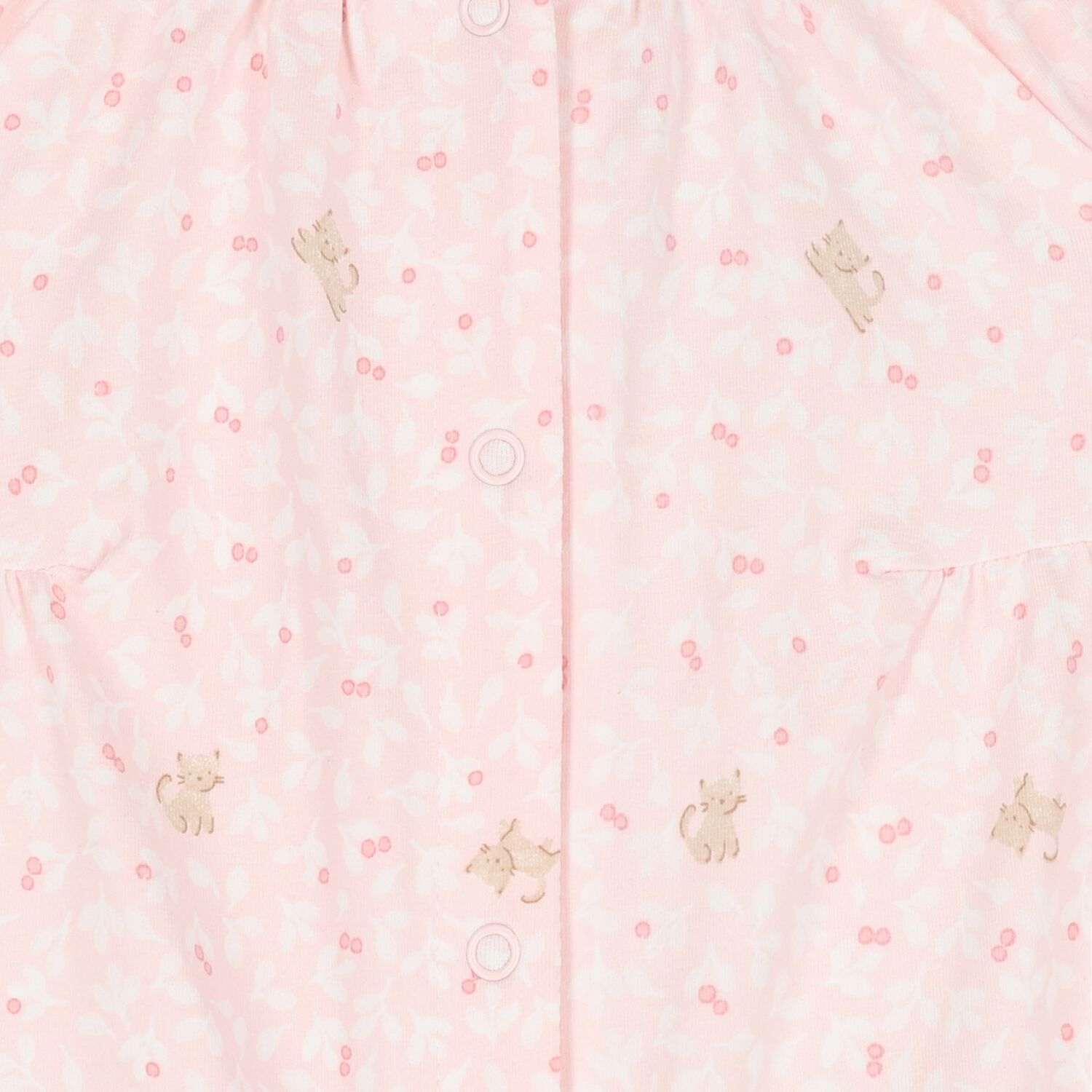 Baby Girls Pink Romper, 1, hi-res