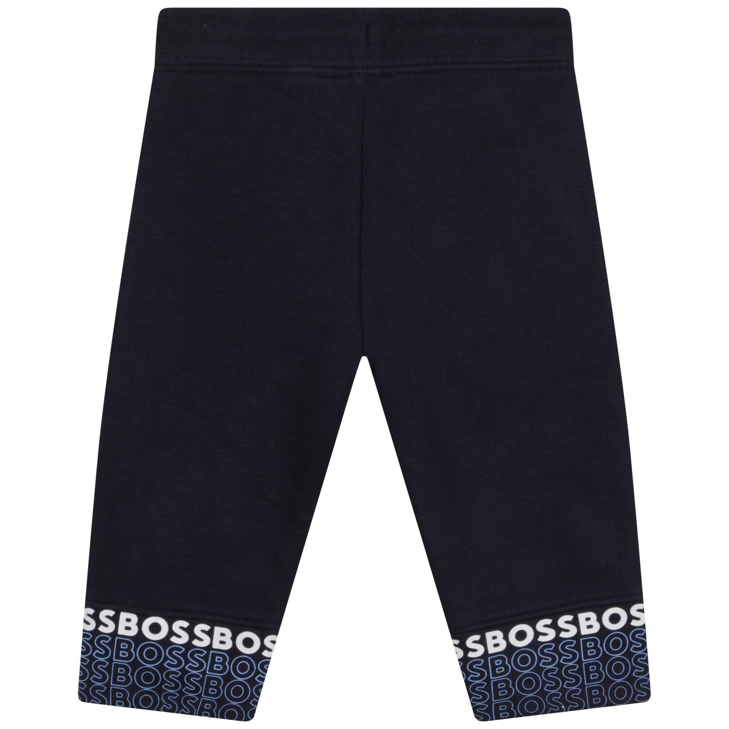 Younger Boys Navy Blue Logo Joggers, 1, hi-res