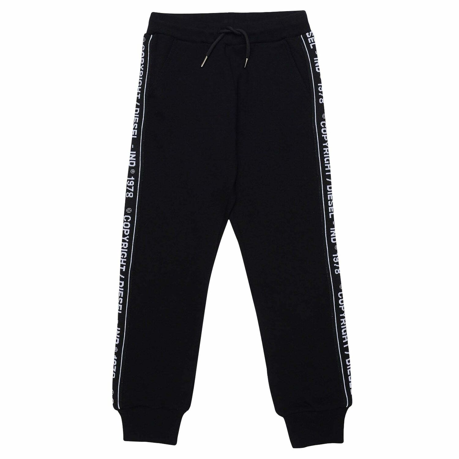 Boys Black Logo Joggers, 1, hi-res image number null