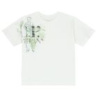 Boys Ivory Logo T-Shirt, 1, hi-res
