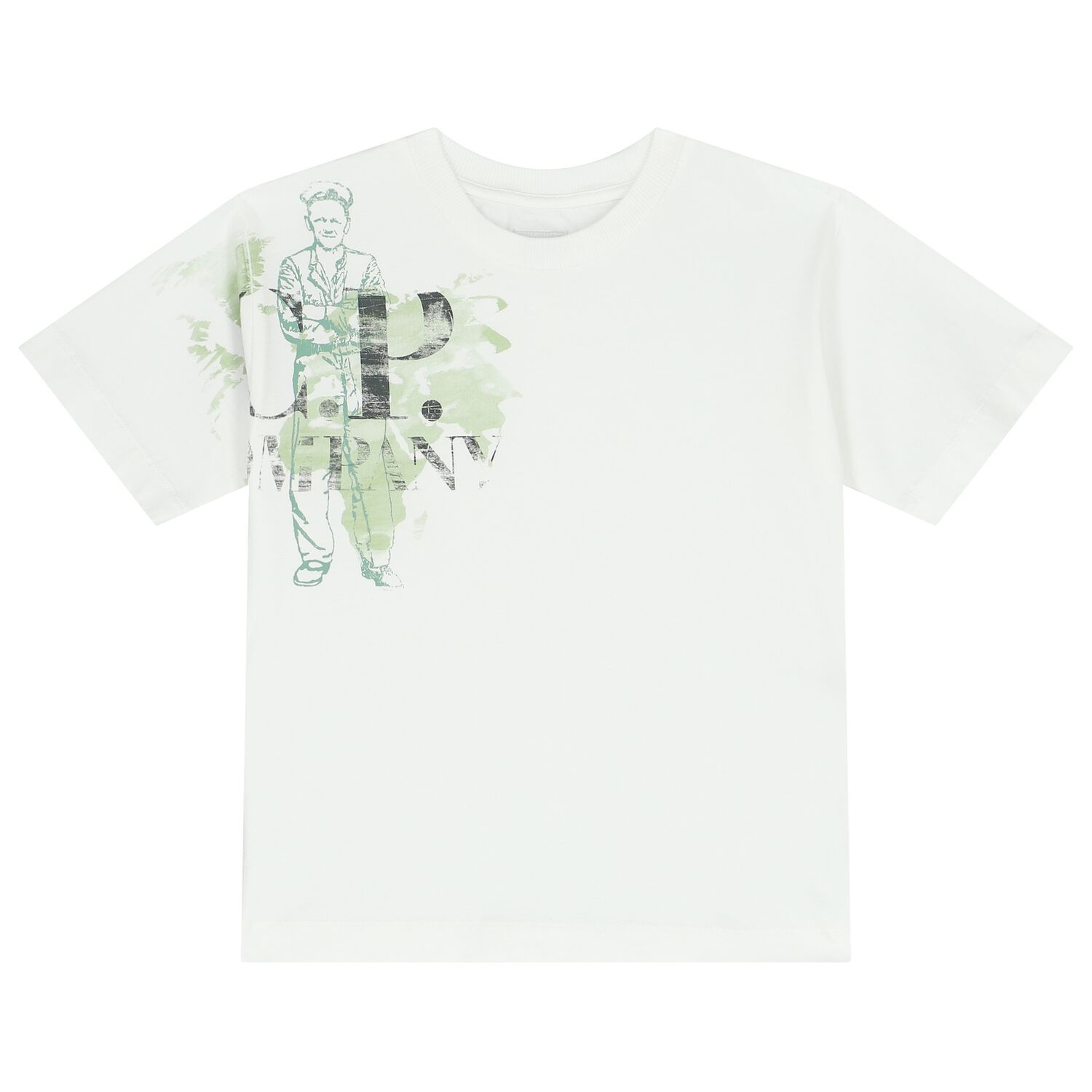 Boys Ivory Logo T-Shirt, 1, hi-res