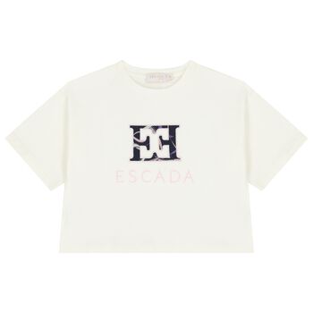 Girls Ivory Logo T-Shirt