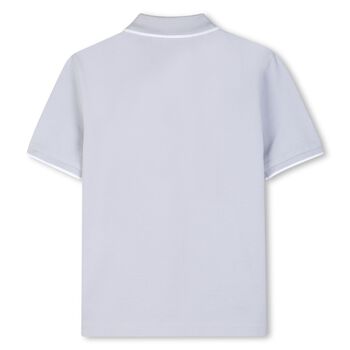 Boys Mini Me Blue Logo Polo Shirt