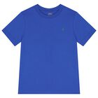 Boys Blue Logo T-Shirt, 1, hi-res