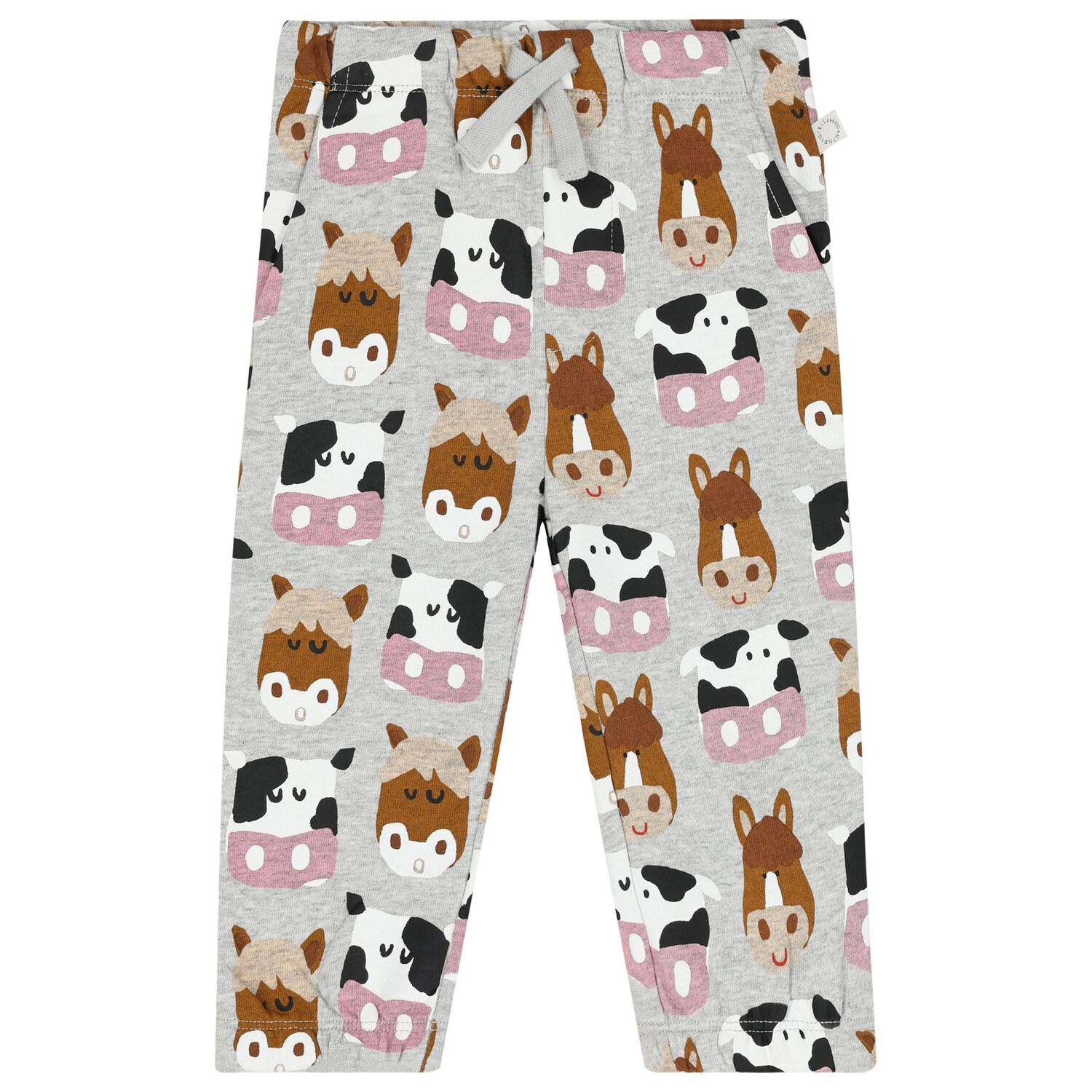 Younger Boys Grey Animals Joggers, 1, hi-res image number null